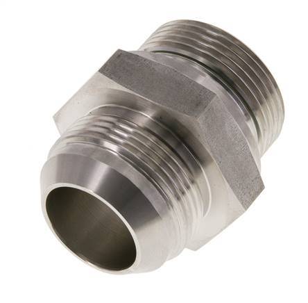 JIC Doppelnippel G1 1/4'' x UN 1-5/8''-12 Edelstahl FKM 140bar (1967.0psi)
