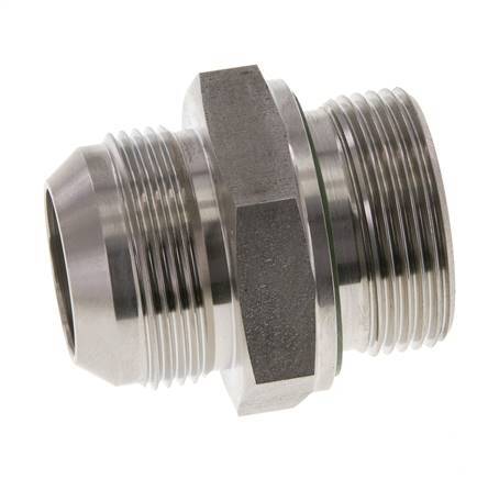 JIC Doppelnippel G1 1/4'' x UN 1-5/8''-12 Edelstahl FKM 140bar (1967.0psi)