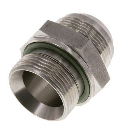 JIC Doppelnippel G1 1/4'' x UN 1-5/8''-12 Edelstahl FKM 140bar (1967.0psi)