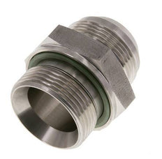 JIC Doppelnippel G1 1/4'' x UN 1-5/8''-12 Edelstahl FKM 140bar (1967.0psi)