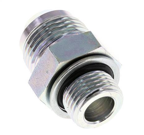 JIC Doppelnippel G1/2'' x UN 1-1/16''-12 Stahl NBR 210bar (2950.5psi)