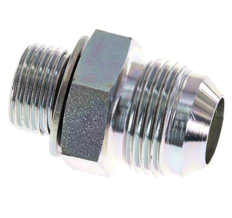 JIC Doppelnippel G1/2'' x UN 1-1/16''-12 Stahl NBR 210bar (2950.5psi)