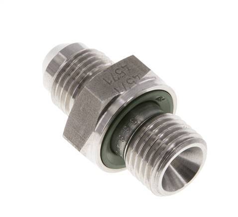 JIC Doppelnippel G1/4'' x UNF 1/2''-20 Edelstahl FKM 275bar (3863.75psi)