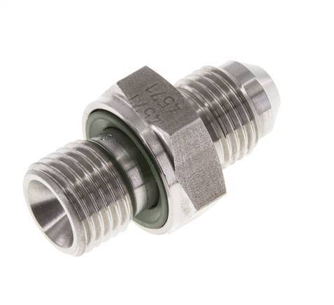 JIC Doppelnippel G1/4'' x UNF 1/2''-20 Edelstahl FKM 275bar (3863.75psi)