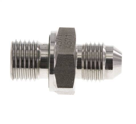 JIC Doppelnippel G1/4'' x UNF 1/2''-20 Edelstahl FKM 275bar (3863.75psi)