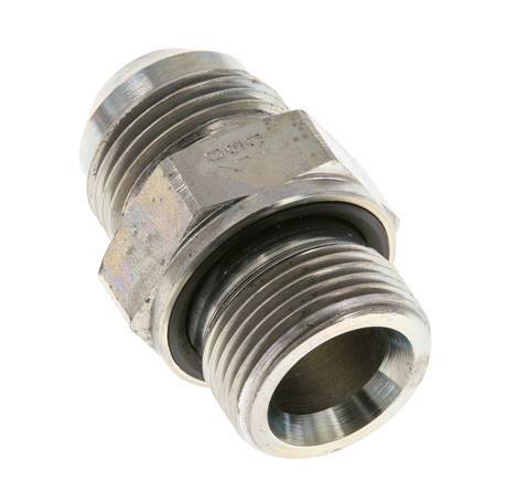 JIC Doppelnippel G3/4'' x UN 1-1/16''-12 Stahl NBR 210bar (2950.5psi)