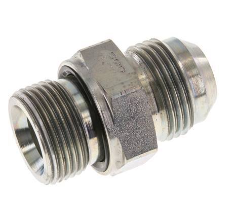 JIC Doppelnippel G3/4'' x UN 1-1/16''-12 Stahl NBR 210bar (2950.5psi)