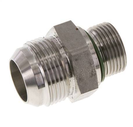 JIC Doppelnippel G3/4'' x UN 1-5/16''-12 Edelstahl FKM 170bar (2388.5psi)