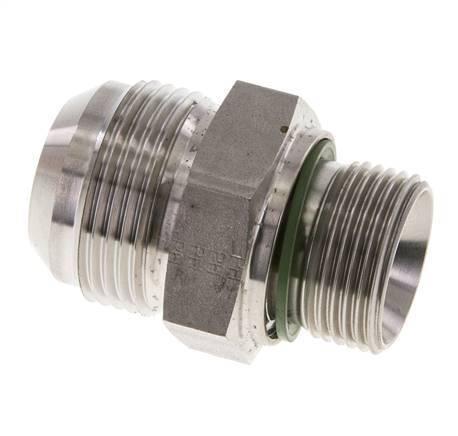 JIC Doppelnippel G3/4'' x UN 1-5/16''-12 Edelstahl FKM 170bar (2388.5psi)