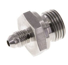 JIC Doppelnippel G1/2'' x UNF 7/16''-20 Edelstahl FKM 310bar (4355.5psi)