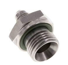 JIC Doppelnippel G1/2'' x UNF 7/16''-20 Edelstahl FKM 310bar (4355.5psi)