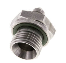 JIC Doppelnippel G1/2'' x UNF 7/16''-20 Edelstahl FKM 310bar (4355.5psi)