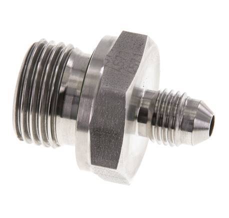 JIC Doppelnippel G1/2'' x UNF 7/16''-20 Edelstahl FKM 310bar (4355.5psi)