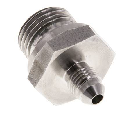 JIC Doppelnippel G1/2'' x UNF 7/16''-20 Edelstahl FKM 310bar (4355.5psi)