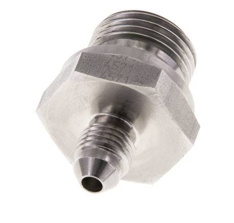 JIC Doppelnippel G1/2'' x UNF 7/16''-20 Edelstahl FKM 310bar (4355.5psi)