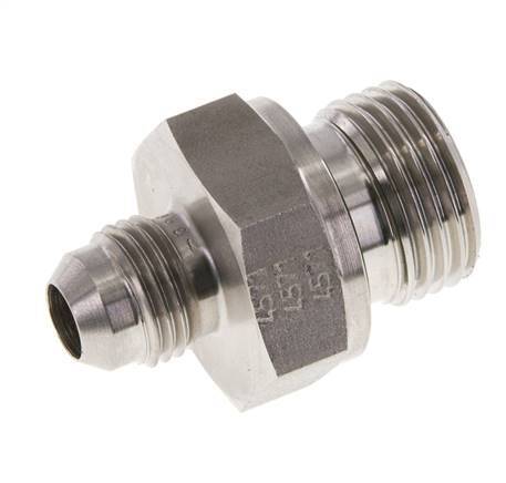 JIC Doppelnippel G1/2'' x UNF 9/16''-18 Edelstahl FKM 275bar (3863.75psi)