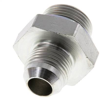 JIC Doppelnippel G3/4'' x UNF 7/8''-14 Stahl NBR 210bar (2950.5psi)