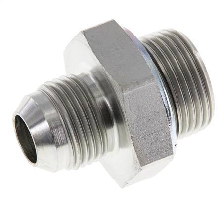 JIC Double Nipple G3/4'' x UNF 7/8''-14 Steel NBR 210bar (2950.5psi)