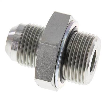 JIC Double Nipple G3/4'' x UNF 7/8''-14 Steel NBR 210bar (2950.5psi)