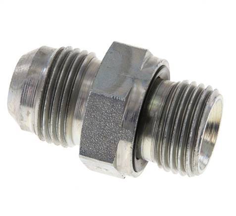 JIC Double Nipple G1/2'' x UNF 7/8''-14 Steel NBR 210bar (2950.5psi) [2 Pieces]