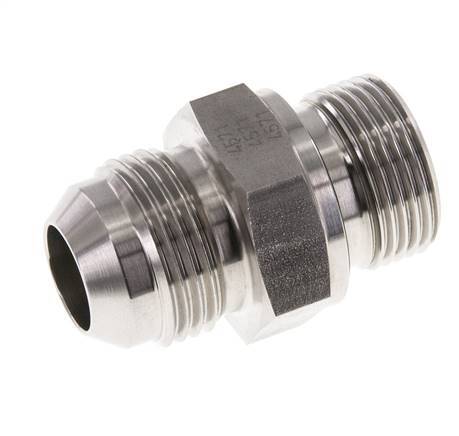 JIC Doppelnippel G3/4'' x UN 1-1/16''-12 Edelstahl FKM 210bar (2950.5psi)