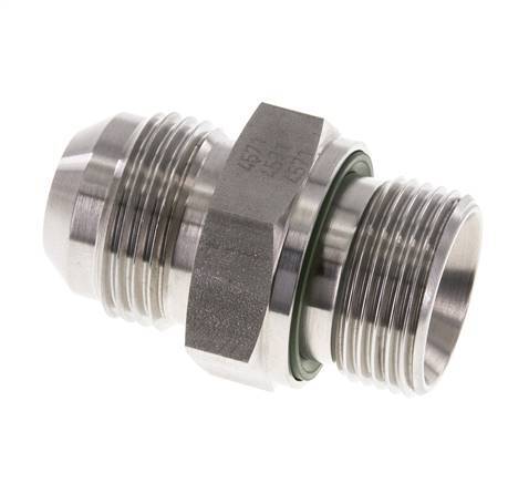 JIC Doppelnippel G3/4'' x UN 1-1/16''-12 Edelstahl FKM 210bar (2950.5psi)