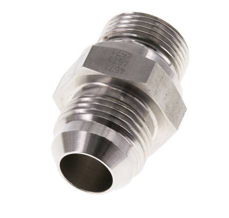 JIC Doppelnippel G3/4'' x UN 1-1/16''-12 Edelstahl FKM 210bar (2950.5psi)