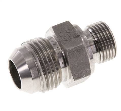 JIC Double Nipple G3/8'' x UNF 7/8''-14 Stainless Steel FKM 210bar (2950.5psi)