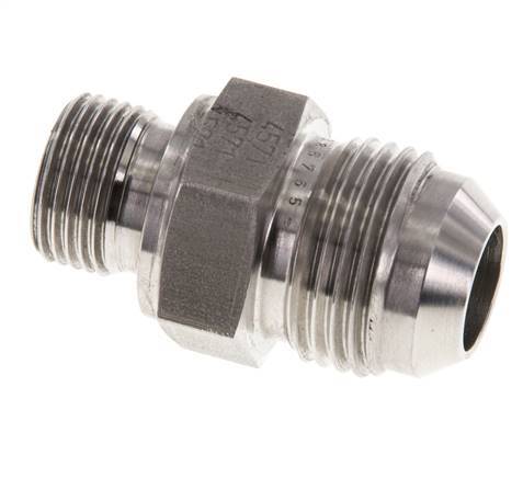 JIC Doppelnippel G3/8'' x UNF 7/8''-14 Edelstahl FKM 210bar (2950.5psi)