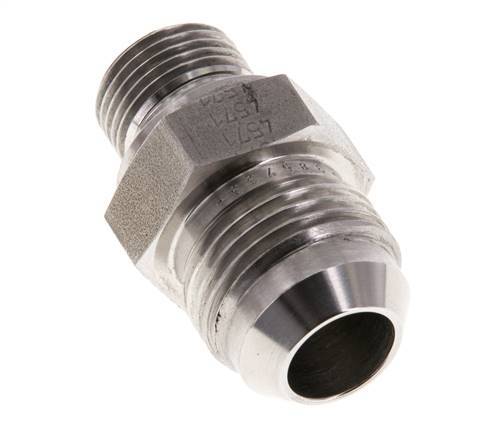 JIC Doppelnippel G3/8'' x UNF 7/8''-14 Edelstahl FKM 210bar (2950.5psi)