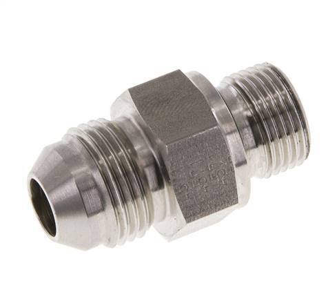 JIC Doppelnippel G3/8'' x UNF 3/4''-16 Edelstahl FKM 275bar (3863.75psi)