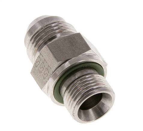 JIC Doppelnippel G3/8'' x UNF 3/4''-16 Edelstahl FKM 275bar (3863.75psi)