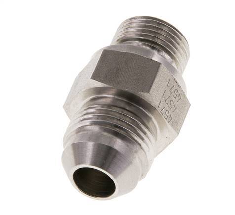 JIC Doppelnippel G3/8'' x UNF 3/4''-16 Edelstahl FKM 275bar (3863.75psi)