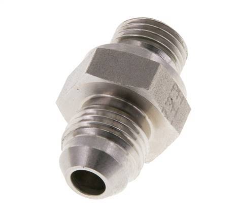 JIC Doppelnippel G1/4'' x UNF 9/16''-18 Edelstahl FKM 275bar (3863.75psi)