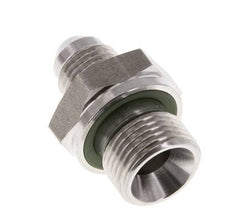 JIC Doppelnippel G3/8'' x UNF 1/2''-20 Edelstahl FKM 275bar (3863.75psi)