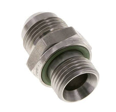 JIC Doppelnippel G1/2'' x UNF 7/8''-14 Edelstahl FKM 210bar (2950.5psi)