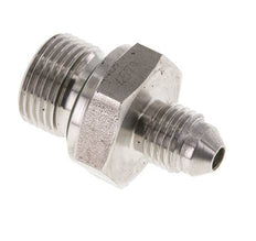 JIC Doppelnippel G3/8'' x UNF 7/16''-20 Edelstahl FKM 310bar (4355.5psi)