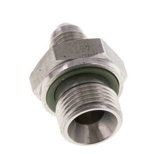 JIC Doppelnippel G3/8'' x UNF 7/16''-20 Edelstahl FKM 310bar (4355.5psi)