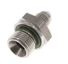 JIC Doppelnippel G3/8'' x UNF 7/16''-20 Edelstahl FKM 310bar (4355.5psi)