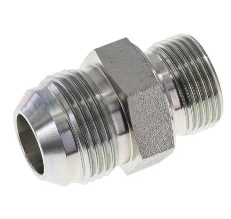 JIC Doppelnippel G3/4'' x UN 1-3/16''-12 Stahl NBR 170bar (2388.5psi)