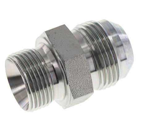 JIC Doppelnippel G3/4'' x UN 1-3/16''-12 Stahl NBR 170bar (2388.5psi)