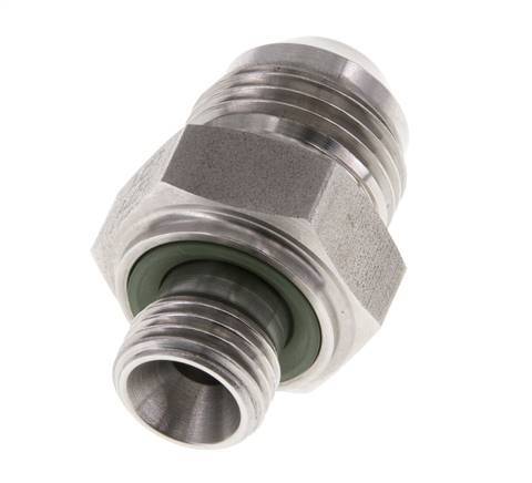 JIC Doppelnippel G1/4'' x UNF 3/4''-16 Edelstahl FKM 275bar (3863.75psi)