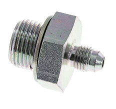 JIC-Doppelnippel G1/2'' x UNF 7/16''-20 Stahl NBR 310bar (4355.5psi)
