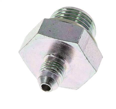 JIC-Doppelnippel G1/2'' x UNF 7/16''-20 Stahl NBR 310bar (4355.5psi)
