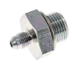 JIC-Doppelnippel G1/2'' x UNF 7/16''-20 Stahl NBR 310bar (4355.5psi)