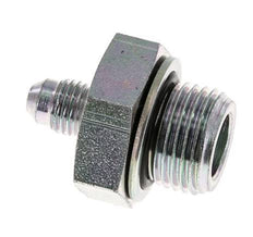 JIC-Doppelnippel G1/2'' x UNF 7/16''-20 Stahl NBR 310bar (4355.5psi)