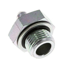 JIC-Doppelnippel G1/2'' x UNF 7/16''-20 Stahl NBR 310bar (4355.5psi)