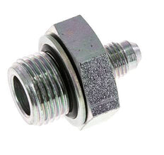 JIC-Doppelnippel G1/2'' x UNF 7/16''-20 Stahl NBR 310bar (4355.5psi)