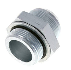 JIC-Doppelnippel G1 1/2'' x UN 1-7/8''-12 Stahl NBR 105bar (1475.25psi)