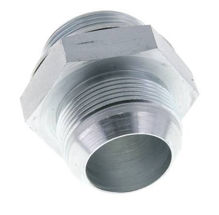 JIC-Doppelnippel G1 1/2'' x UN 1-7/8''-12 Stahl NBR 105bar (1475.25psi)